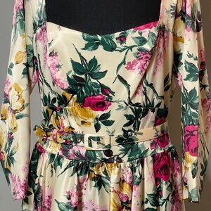 Pinup Inspired Floral Dress